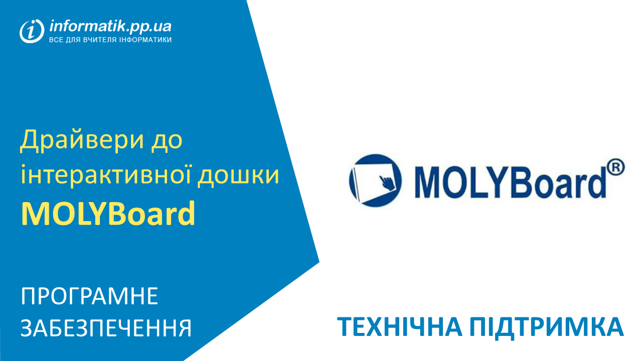 Драйвери для інтерактивної дошки MOLYBoard